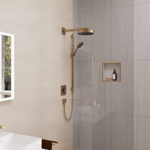 Душовий набір Hansgrohe Rainfinity 28743140 бронза матовий, фото №3