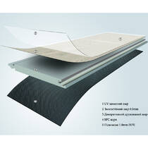 Виниловое покрытие Floorex Doha SPC, Click, EIR 1220x180x6 мм, фото №4