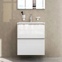 Тумба з раковиною AM.PM X-Joy S MTA-FHX0552WG-WCC0552WG підвісна 55 см білий глянець, фото №7