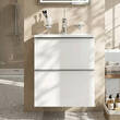 Тумба з раковиною AM.PM X-Joy S MTA-FHX0552WG-WCC0552WG підвісна 55 см білий глянець, фото 1