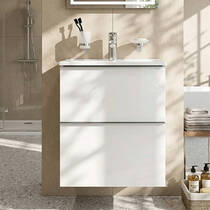 Тумба з раковиною AM.PM X-Joy S MTA-FHX0552WG-WCC0552WG підвісна 55 см білий глянець, фото №1