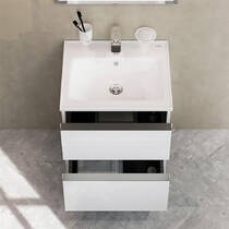 Тумба з раковиною AM.PM X-Joy S MTA-FHX0552WG-WCC0552WG підвісна 55 см білий глянець, фото №6