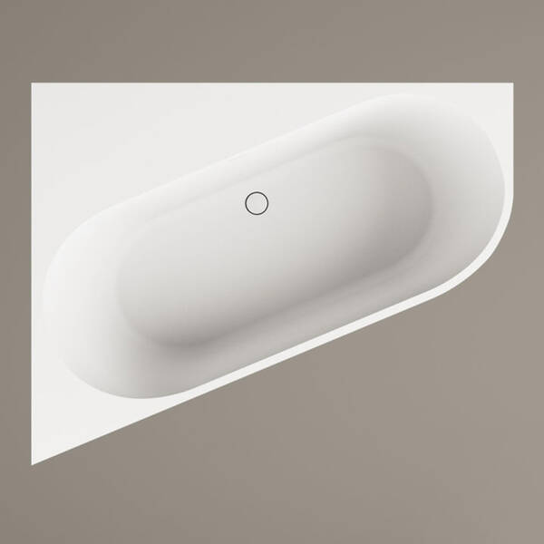 Ванна зі штучного каменю PAA Deco Corner D VADECORSD/00 160х127 см кутова, білий матовий, фото 3