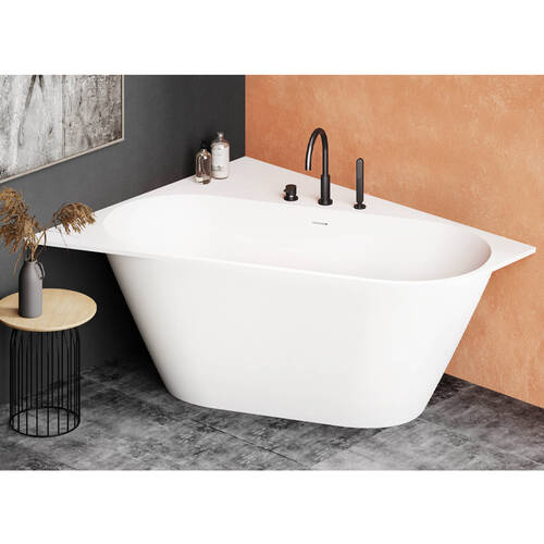 Ванна зі штучного каменю PAA Deco Corner D VADECORSD/00 160х127 см кутова, білий матовий, фото 8