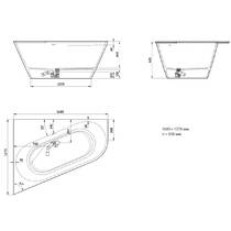 Ванна из искусственного камня PAA Deco Corner D VADECORSD/00 160х127 см угловая, белый матовый, фото №2