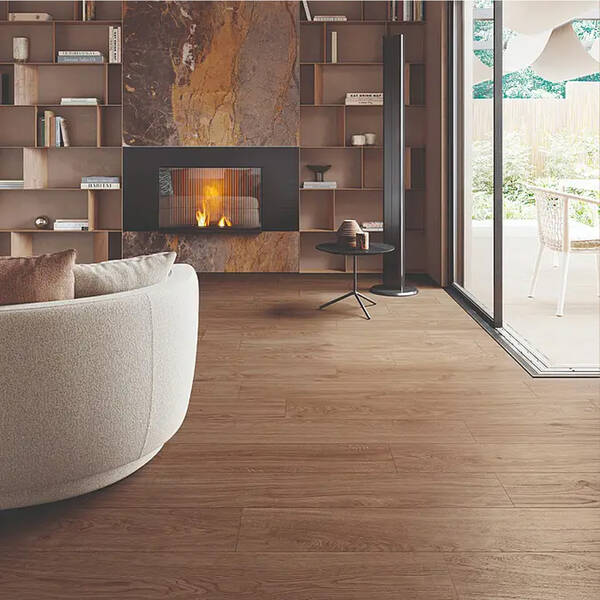 Керамограніт Emil Ceramica Mimesis EKNC Mim Tabacco R 20x120 см, фото 3
