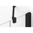 Душевые двери с фиксированной стенкой Ronal Annea BlackLine AN13WD12000607 120х200 см распашные правые, профиль черный матовый, прозрачное стекло, фото 4