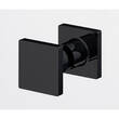 Душевые двери с фиксированной стенкой Ronal Annea BlackLine AN13WD12000607 120х200 см распашные правые, профиль черный матовый, прозрачное стекло, фото 3