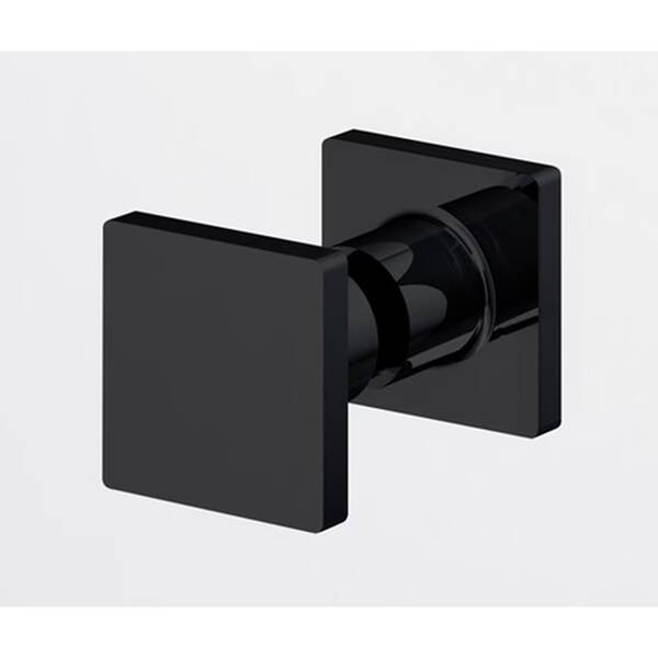 Душевые двери с фиксированной стенкой Ronal Annea BlackLine AN13WD12000607 120х200 см распашные правые, профиль черный матовый, прозрачное стекло, фото 3
