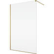 Душевая стенка Walk-in Ronal Easy STR4P1001307 100х200 см профиль матовое золото, стекло прозрачное, фото 1