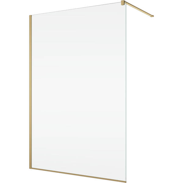 Душевая стенка Walk-in Ronal Easy STR4P1201307 120х200 см профиль матовое золото, стекло прозрачное, фото 1