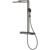 Душевая система Grohe Rainshower Aqua Pure 100962AL00 с термостатом, темный графит матовый, фото №4