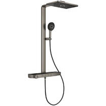 Душевая система Grohe Rainshower Aqua Pure 100962AL00 с термостатом, темный графит матовый, фото №1