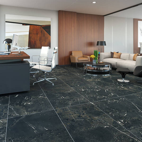 Керамограніт Almera Ceramica (Spain) Pulse Black 60x120 см, фото 1