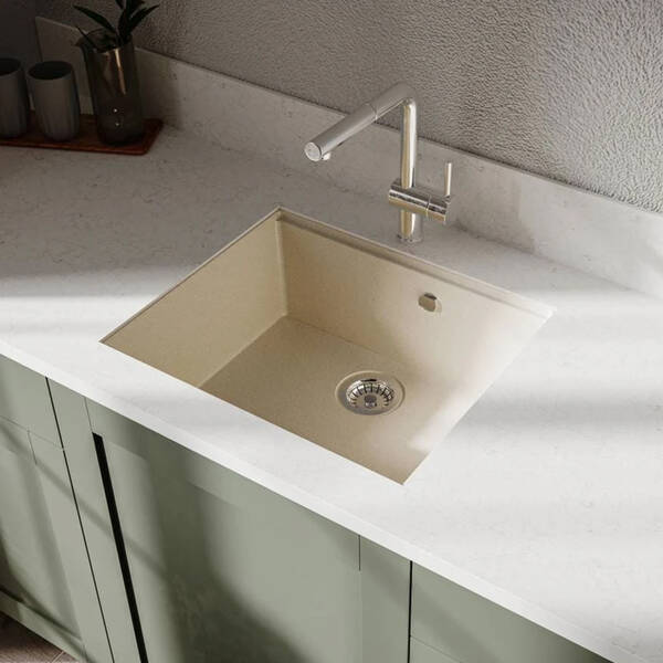 Кухонная мойка Miraggio Lagoon 540 Jasmine белый матовый, фото 5