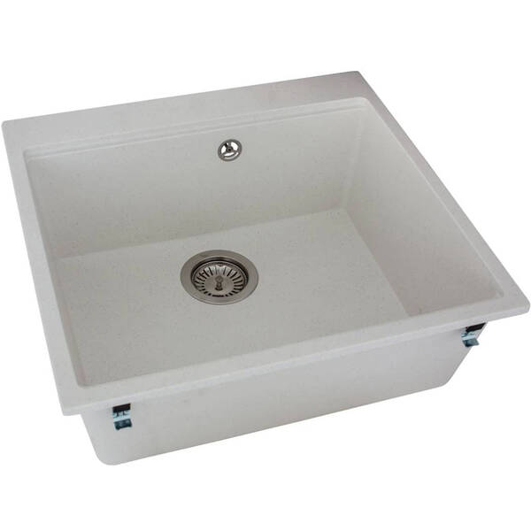 Кухонная мойка Miraggio Lagoon 540 Jasmine белый матовый, фото 1