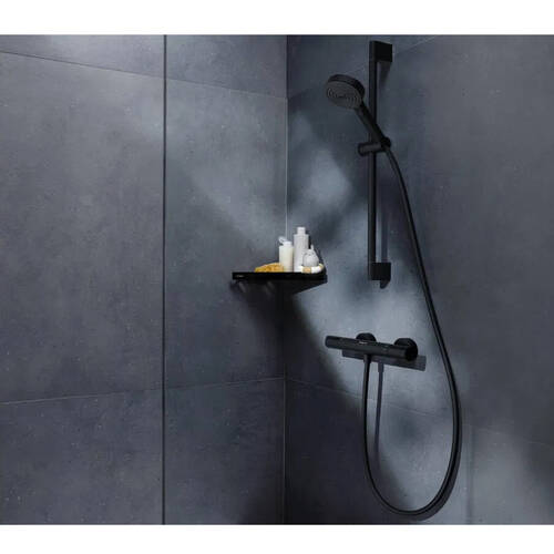 Смеситель для душа Hansgrohe Ecostat Element 13346670 с термостатом, черный матовый, фото 4