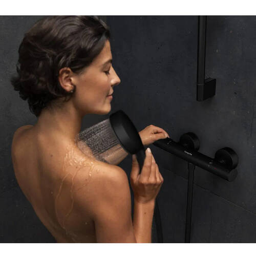 Смеситель для душа Hansgrohe Ecostat Element 13346670 с термостатом, черный матовый, фото 3