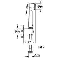 Гигиенический душ Grohe Tempesta-F 27513DC1 суперсталь, фото №3