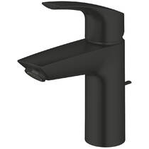 Змішувач для раковини Grohe Eurosmart 332652433 S-розмір з донним клапаном, чорний матовий, фото №3