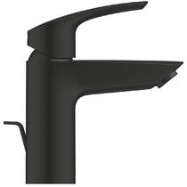 Змішувач для раковини Grohe Eurosmart 332652433 S-розмір з донним клапаном, чорний матовий, фото №2
