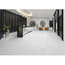 Керамограніт Almera Ceramsca (Spain) Lab. Bianco Mare Bianco 120x120 см, фото №7