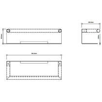Полка металлическая Decor Walther Mikado DA 30 0863960 30 см черный матовый, фото №2
