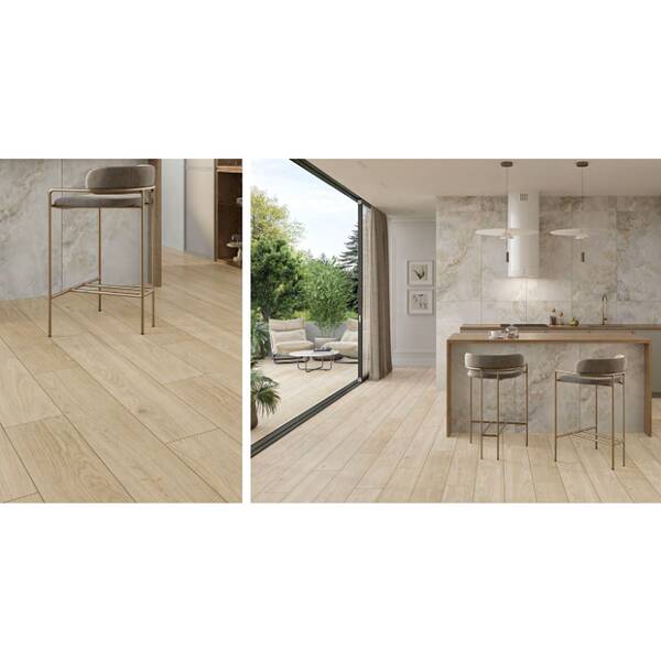 Керамогранит Cersanit Charmwood Beige Mat Rect** 19,8x119,8 см