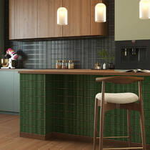 Плитка Ceramica Deseo Arrow Victorian Green 1.5*10 20х20 см, фото №1