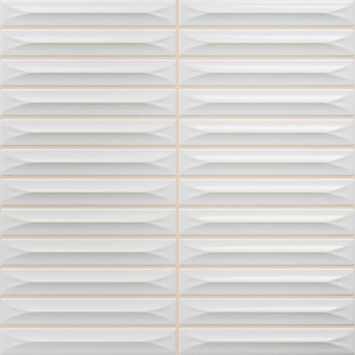 Плитка Ceramica Deseo Arrow White Brillo 1.5*10 20х20 см, фото 2