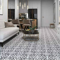 Плитка Ceramica Deseo Pav Ronda Black 45x45 см, фото №1