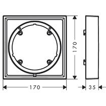 Удлинительный элемент Hansgrohe ShowerSelect Comfort E 13617140 22 мм, бронза, фото №2