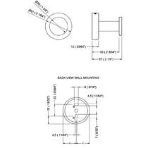 Гачок Genwec Nimbus GW05 70 04 07 одинарний, золото матове, фото №2