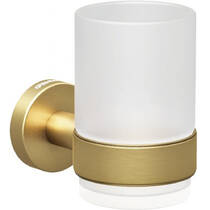 Стакан Genwec Nimbus series GW05 71 04 07 с держателем, золото матовый, фото №1