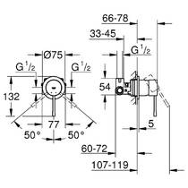 Змішувач прихованого монтажу для душу Grohe Essence 29197KF0 чорний матовий, фото №4