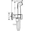 Гигиенический душ Hansgrohe Bidette 29233990 на смешанную воду, золото (наружная часть), фото 2