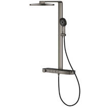 Душова система Grohe Rainshower Aqua Pure 101680AL00 з термостатом, графіт темний матовий, фото №4
