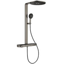 Душова система Grohe Rainshower Aqua Pure 101680AL00 з термостатом, графіт темний матовий, фото №1