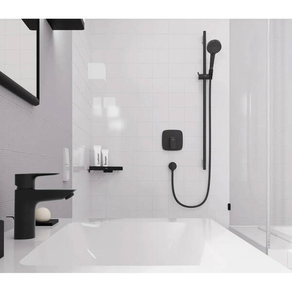 Змішувач прихованого монтажу для душу Hansgrohe Logis 71605670 чорний матовий, фото 3