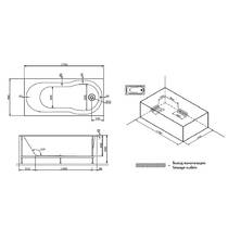 Ванна акрилова AM.PM X-Joy W88A-170-070W-A 170х70 см, фото №2