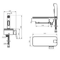 Гігієнічний душ Damixa Jupiter 773500200 зі змішувачем, полицею та паперотримачем, білий, фото №3