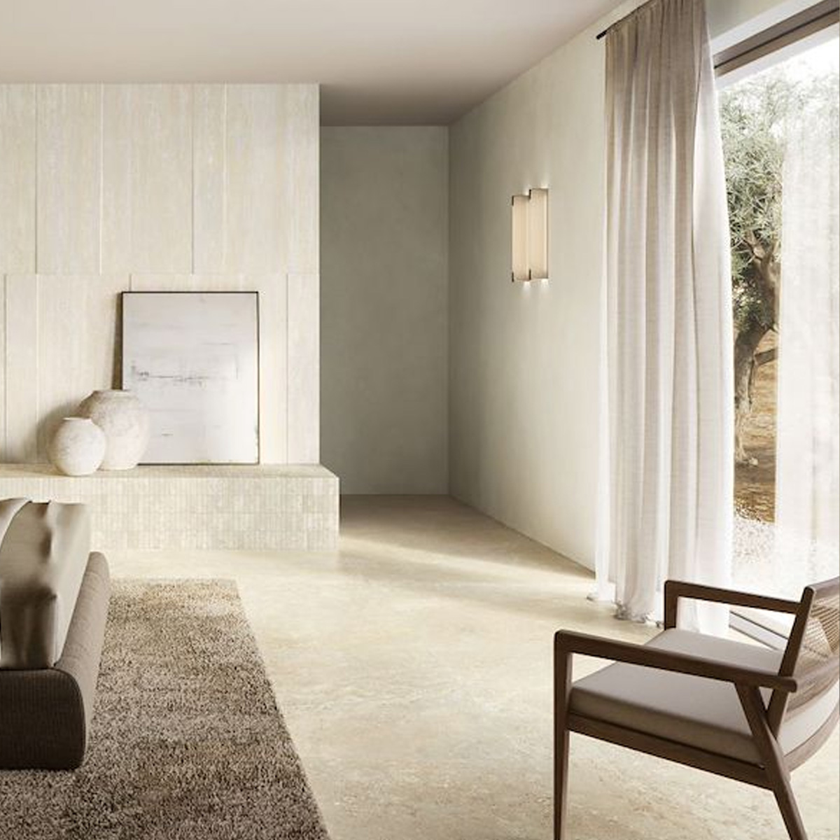 TR0412 TRAVERTINO BEIGE CROSS CUT SQ. 120X120 (1 сорт)