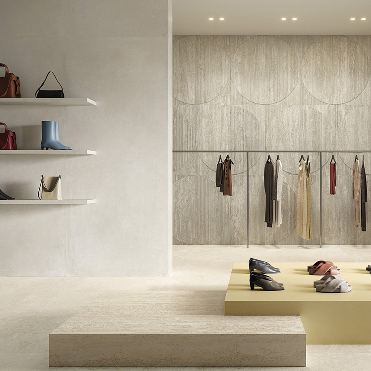 TR0412 TRAVERTINO BEIGE CROSS CUT SQ. 120X120 (1 сорт)
