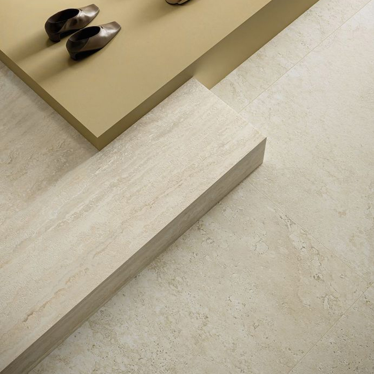 TR0412 TRAVERTINO BEIGE CROSS CUT SQ. 120X120 (1 сорт)
