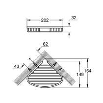 Полка-корзина Grohe BauCosmopolitan 40664001 угловая, хром, фото №2