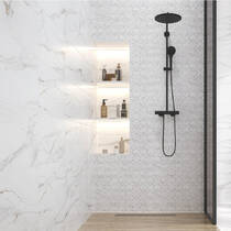 Плитка Golden Tile Marmo Verona білий MV0051 30x60 см, фото №4