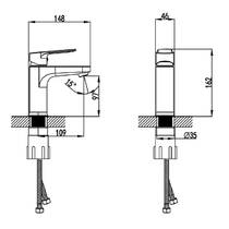 Смеситель для раковины Devit Frame 11210011 хром, фото №3