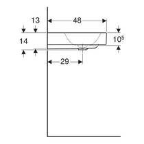 Раковина Geberit One 505.021.01.3 90 см білий глянець, фото №4