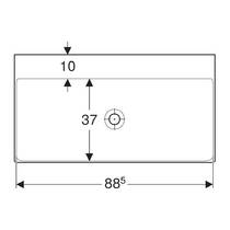 Раковина Geberit One 505.021.01.3 90 см білий глянець, фото №2