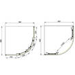 Душова кабіна Primera Pl Frame SHQC51906 90х90 см профіль хром/прозоре скло, фото 2